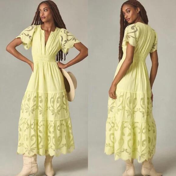 Anthropologie The Somerset Maxi Dress: Cutwork Edition - Picture 3 of 12